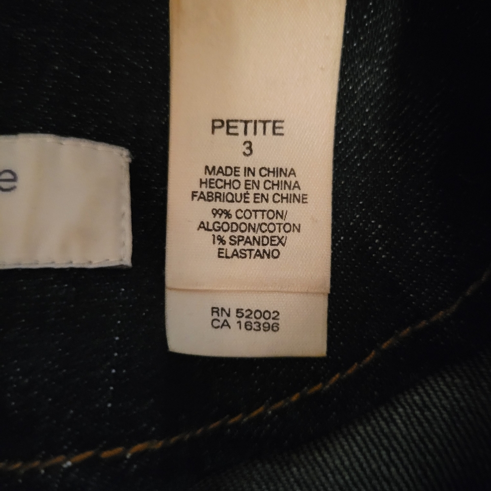 Liz Claiborne Jeans Denim Jacket – Petite 3X – Dark Blue – Button Front - Picture 11 of 14